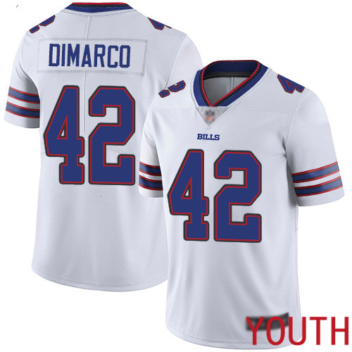 Youth Buffalo Bills #42 Patrick DiMarco White Vapor Untouchable Limited Player NFL Jersey->youth nfl jersey->Youth Jersey